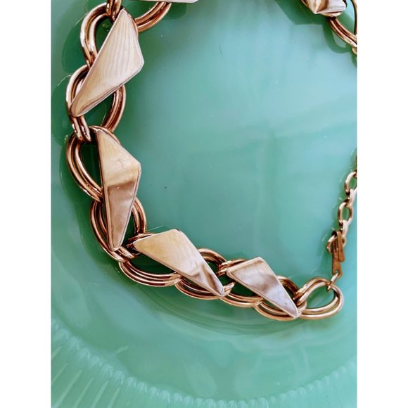 Vintage Chunky 1980s Chain Collar Necklace - Picture 7 of 9